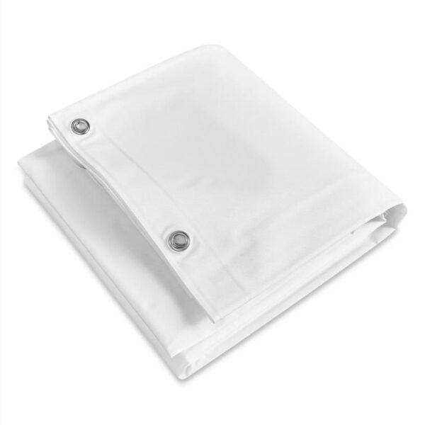 SHOWER CURTAIN WHITE VINYL HOOK 72X77
