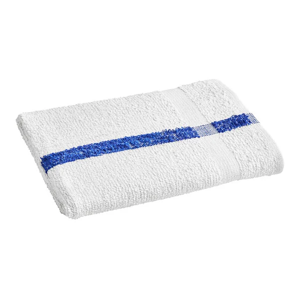 POOL BATH TOWEL BLUE STRIPE 24X48